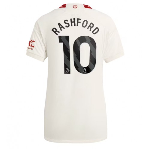 Echipament fotbal Manchester United Marcus Rashford #10 Tricou Treilea 2023-24 pentru femei maneca scurta
